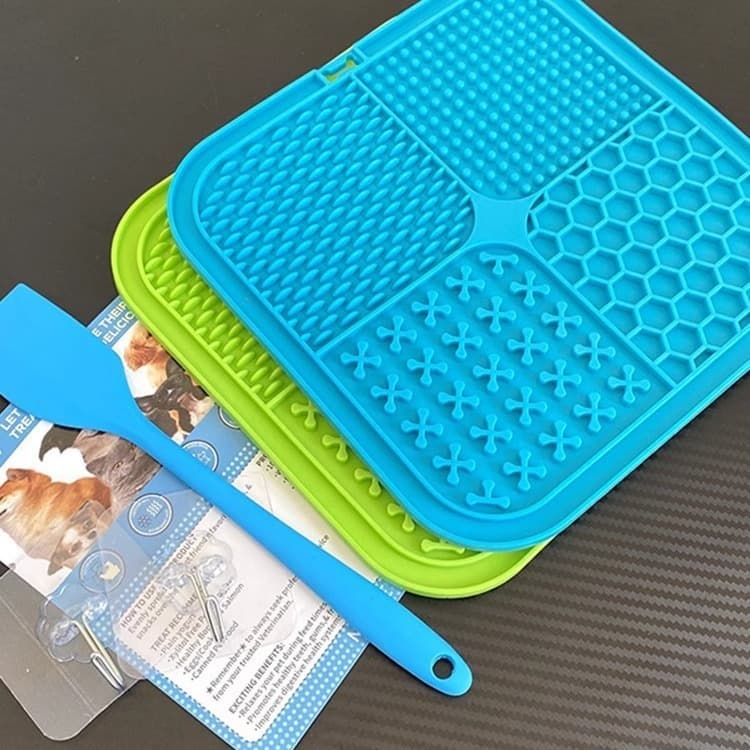 Tapete Multiuso Pet – Comedouro Lento Lamber, Comida Pastosa e Banho