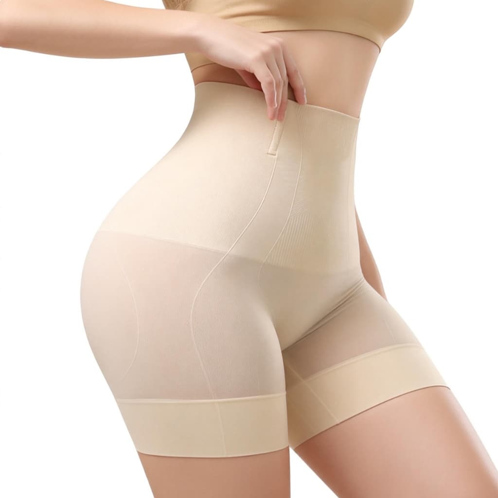 Calcinha Modeladora Abdominal Control Gorda - Alta Costura Anti Enrolar, Invisível para Vestidos e Calças