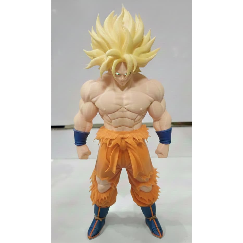 Goku Super Sayajin Decorativo | Action Figure Estátua | Impresso em 3D | Enfeite Colecionável