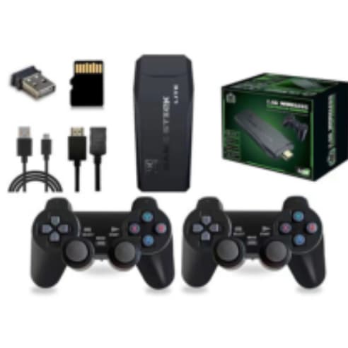 HiCyber Venda Jogo Sem Fio Vara M8 4K Vídeo Retro TV Game Console 32GB Clássico 5000 Jogos Com Dual Gamepad