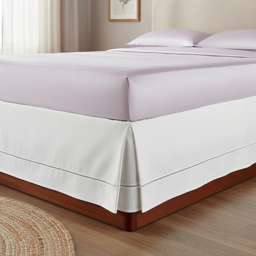 Saia Para Cama Box Casal Com Ponto Palito beatriz