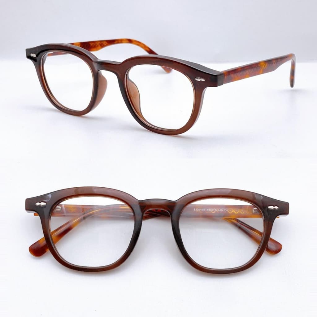 Óculos Armação Feminino Acetato Redondo Grande Grosso Bonita