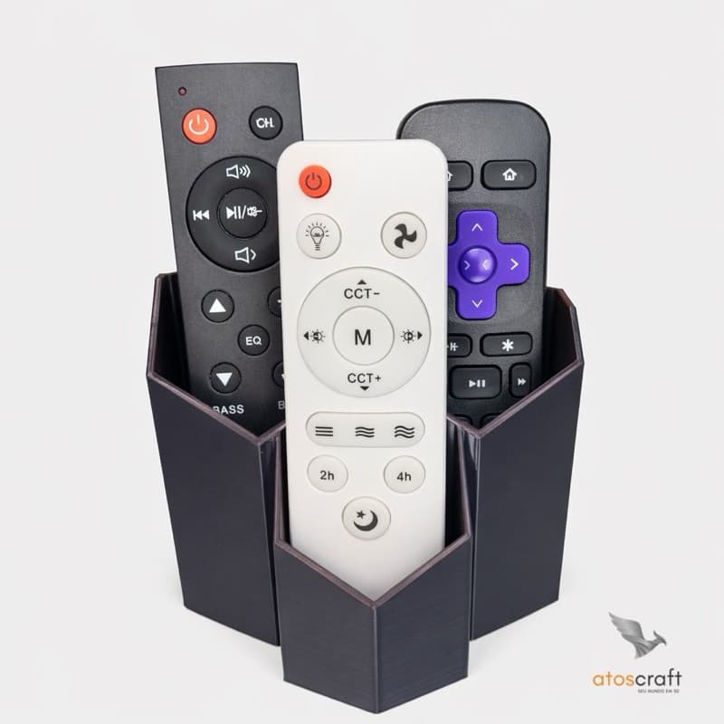 🖥️📺 Porta Controle Remoto Organizador – Adeus Bagunça na Sala!