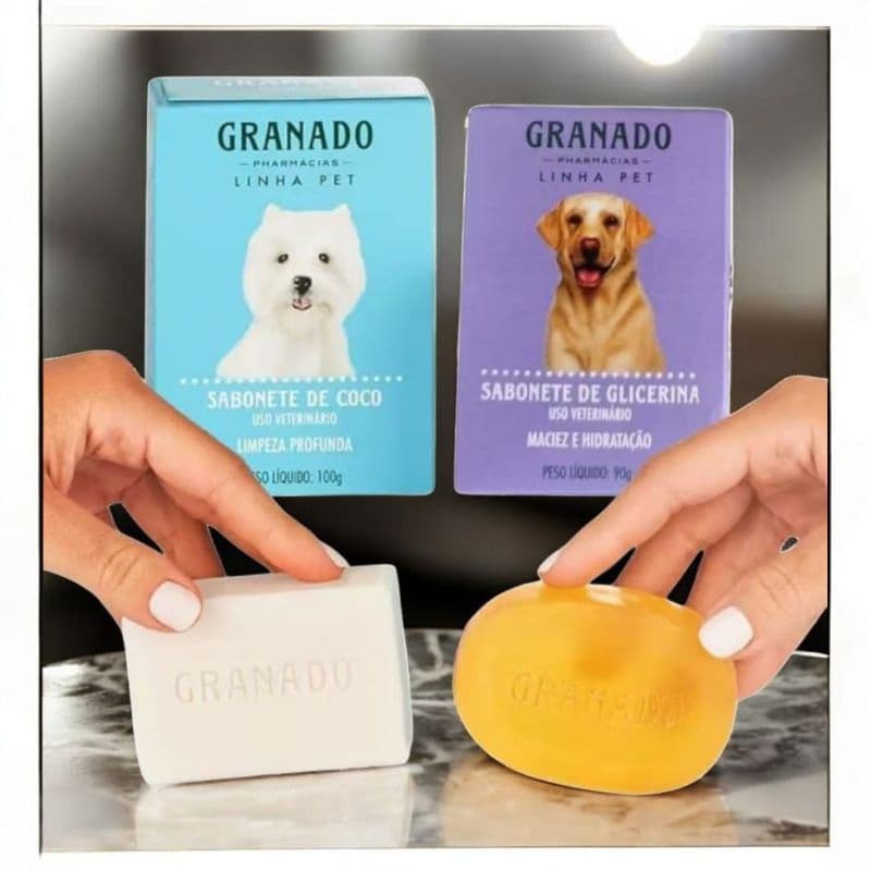 Sabonete Pet Glicerina 90g + Sabonete de Coco Granado 100g