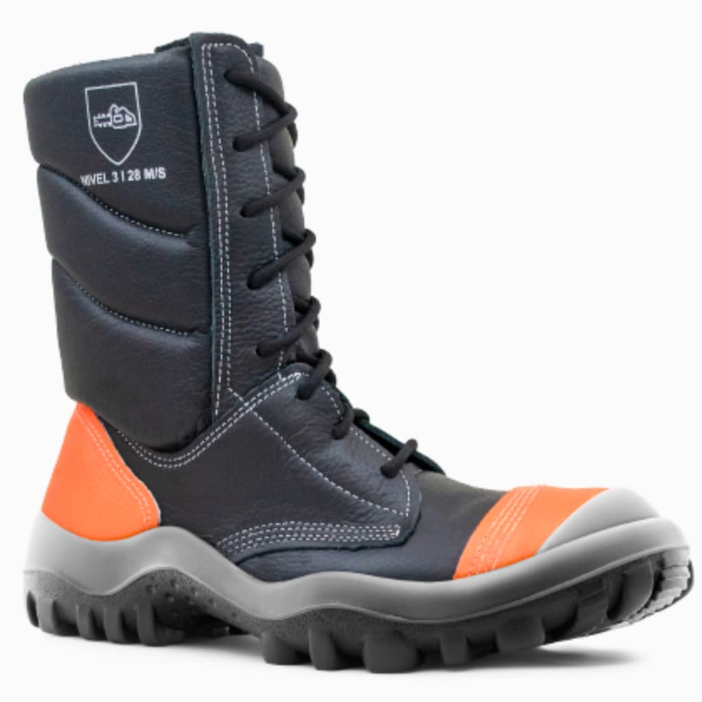 Coturno Motosserista Safetline Bico Aco Ca 50042