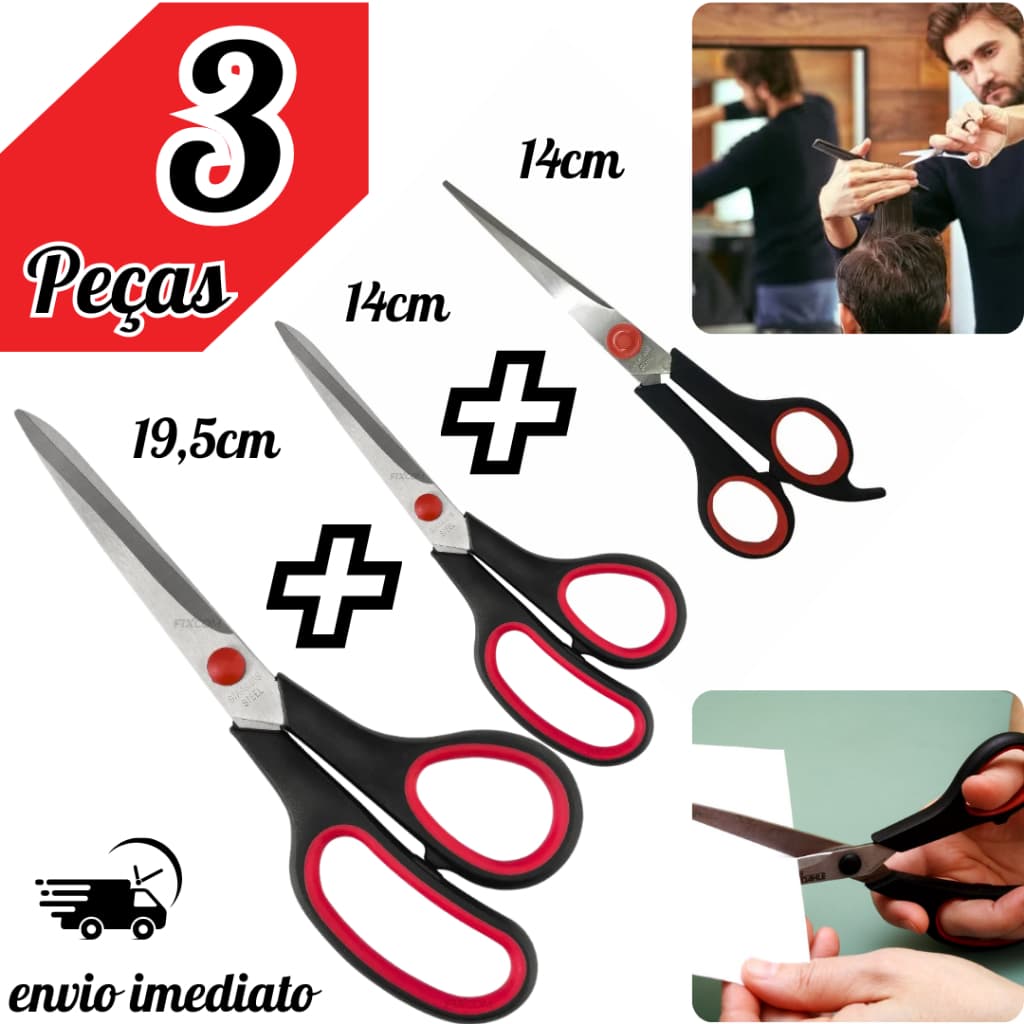 Tesoura Multiuso Inox Profissional  Modelos Diversos  Corte Preciso e Durável