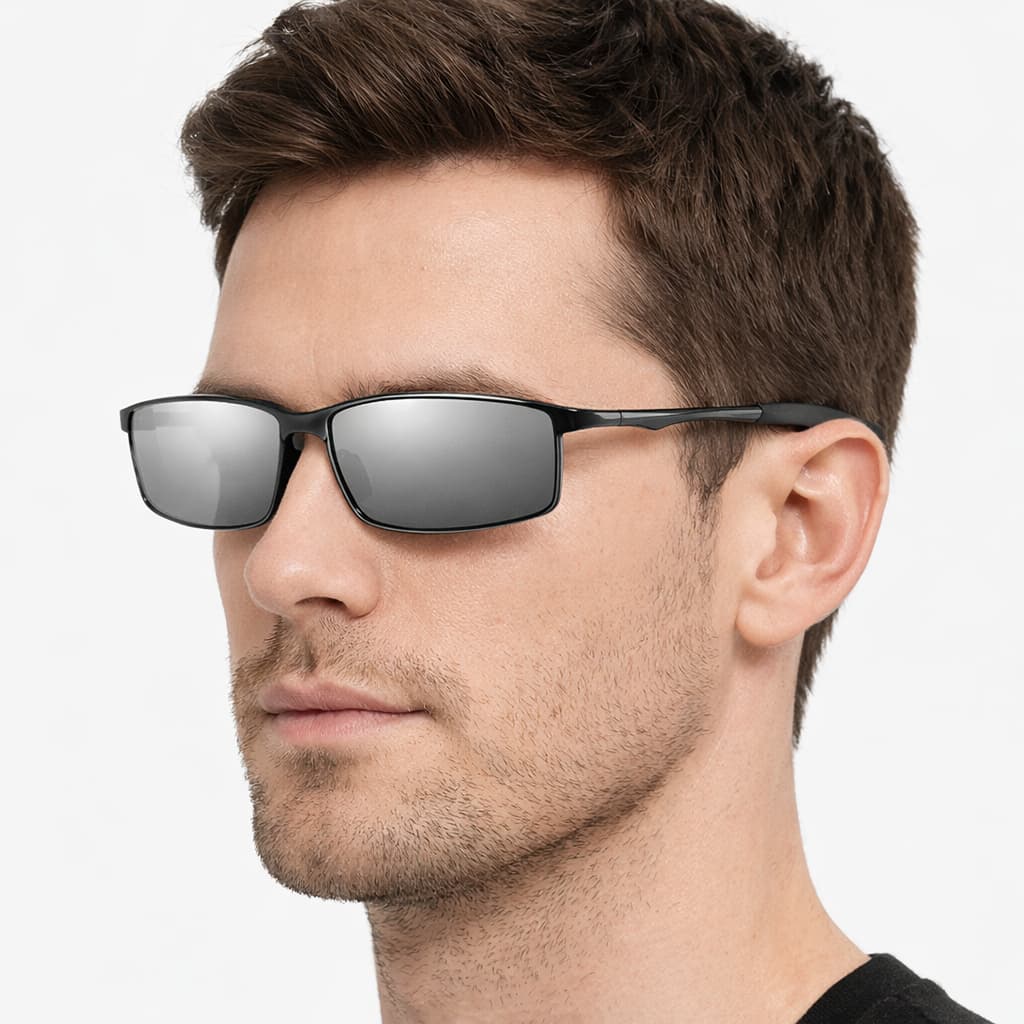 Óculos de Sol Masculino Fotocrômico Polarizado Sensível A Luz Escurece No Sol Original Iceman 474F