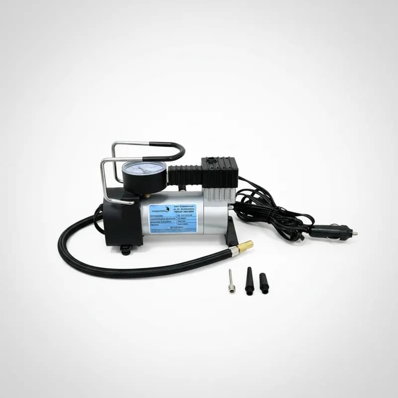 Mini Compressor De Ar Carro Portátil 12v 100psi Boias Bike Motos 3 Bicos