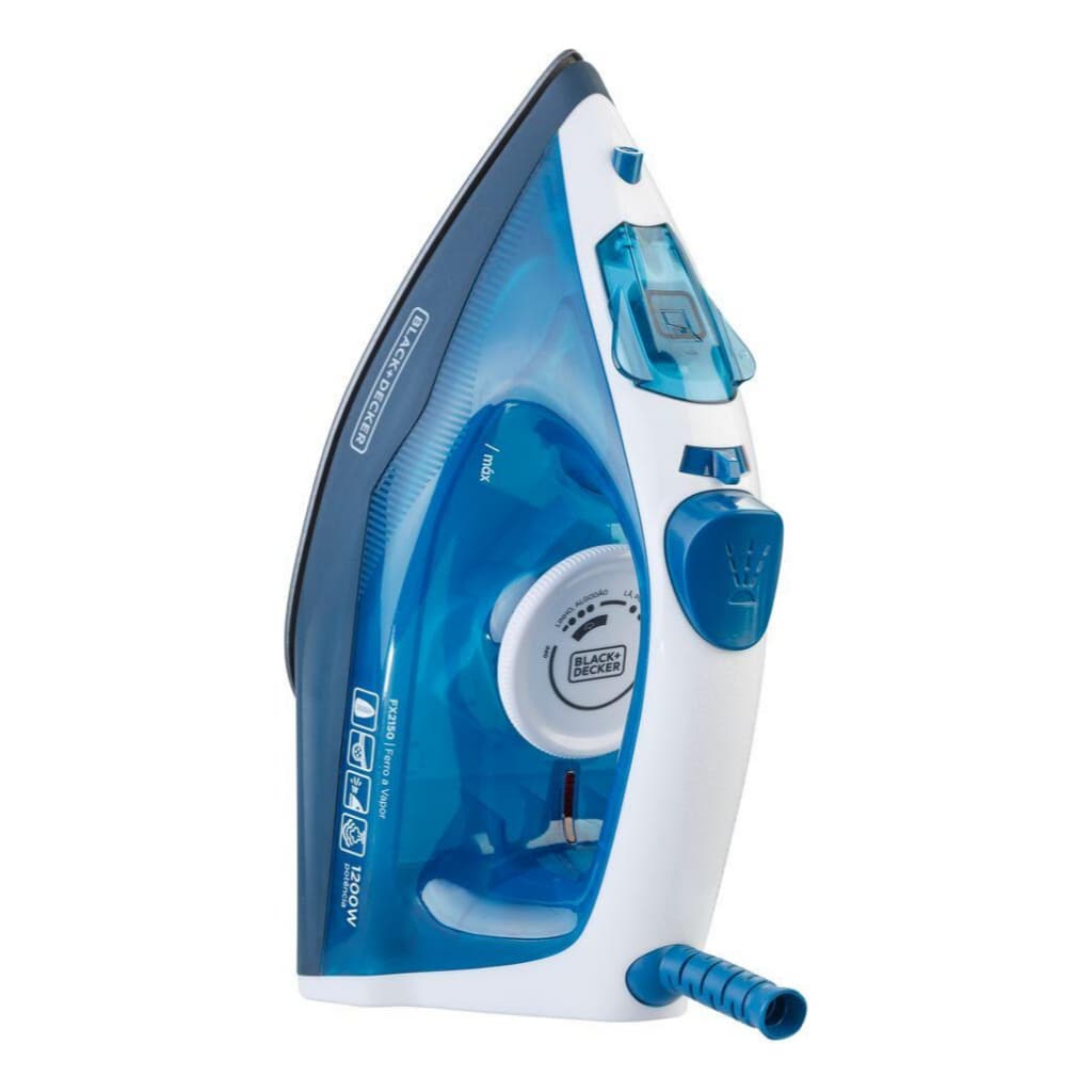 Ferro De Passar Roupa À Seco Ou Vapor Black+decker Fx2150 Azul 127v