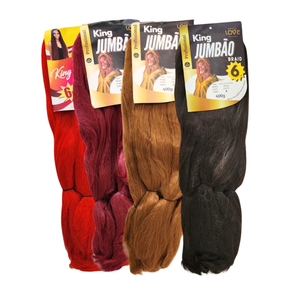 Cabelo Jumbo Hiper X 400 gramas Para Trança BreedLove Box Braids Direto Evio Imediato