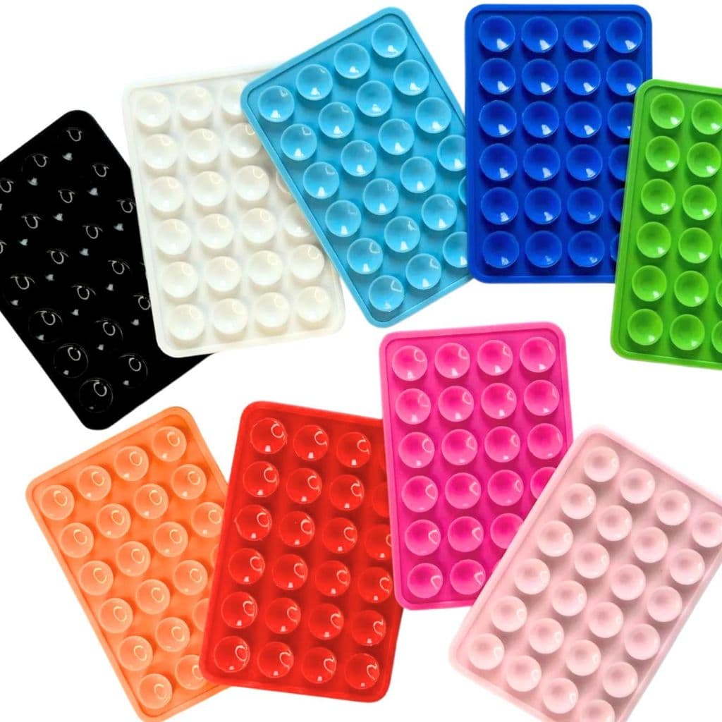 KIT 3 Suportes de Celular Capa Capinha Adesivo de Silicone com Ventosa Reforçado Premium