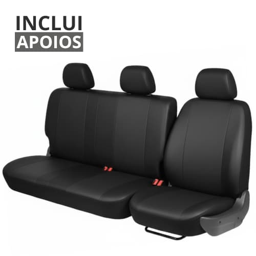 Capa para Bancos de Kombi D20 HR Resistente Preto Cinza