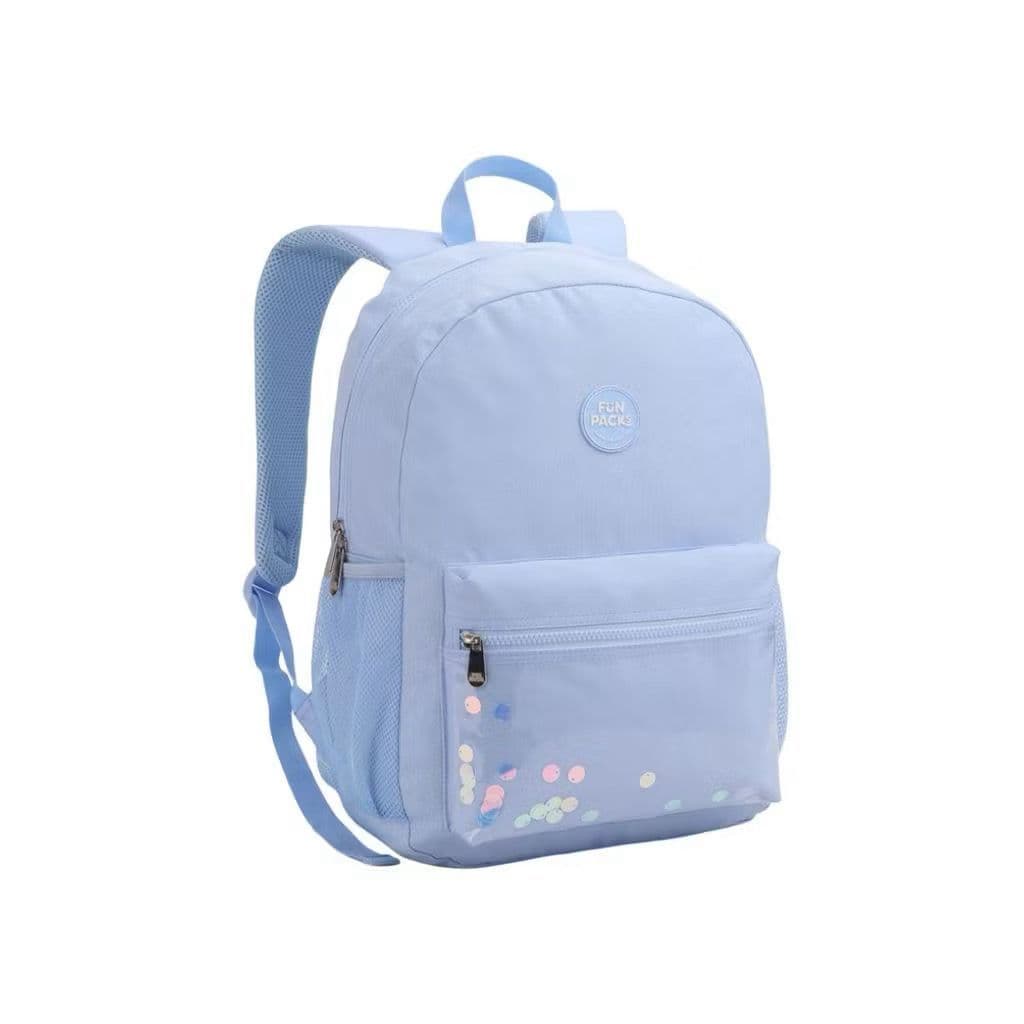 Mochila Juvenil Costas Escolar com Brilho no Bolso, Praticidade e conforto