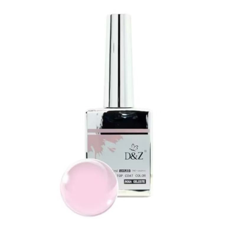 Top Coat Color Premium - Rosa celeste 18ml - D&Z