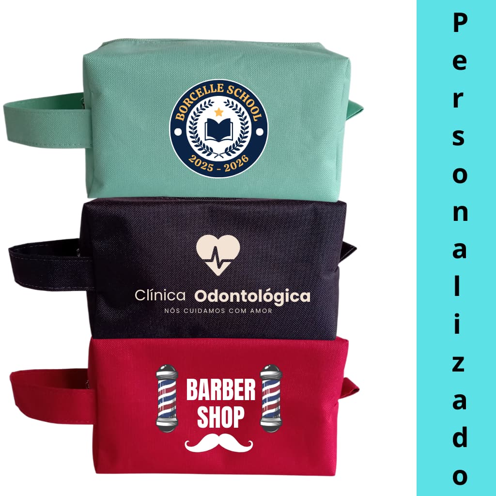 Kit Unidades Necessaire Organizadora De Viagem Acessórios Personaliza Seu logo Nome