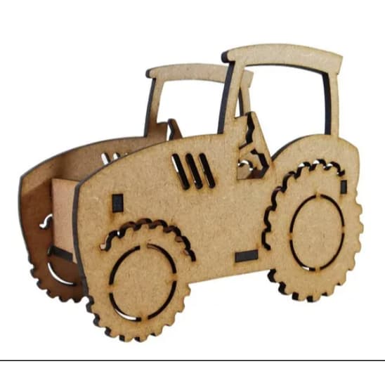 Lembrancinha Fazendinha Trator Personalizado em MDF