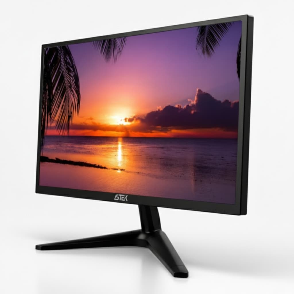 Monitor Led 19" Full HD 60Hz 5ms HDMI VGA Áudio Integrado Design Compacto Moderno Trabalho Estudos