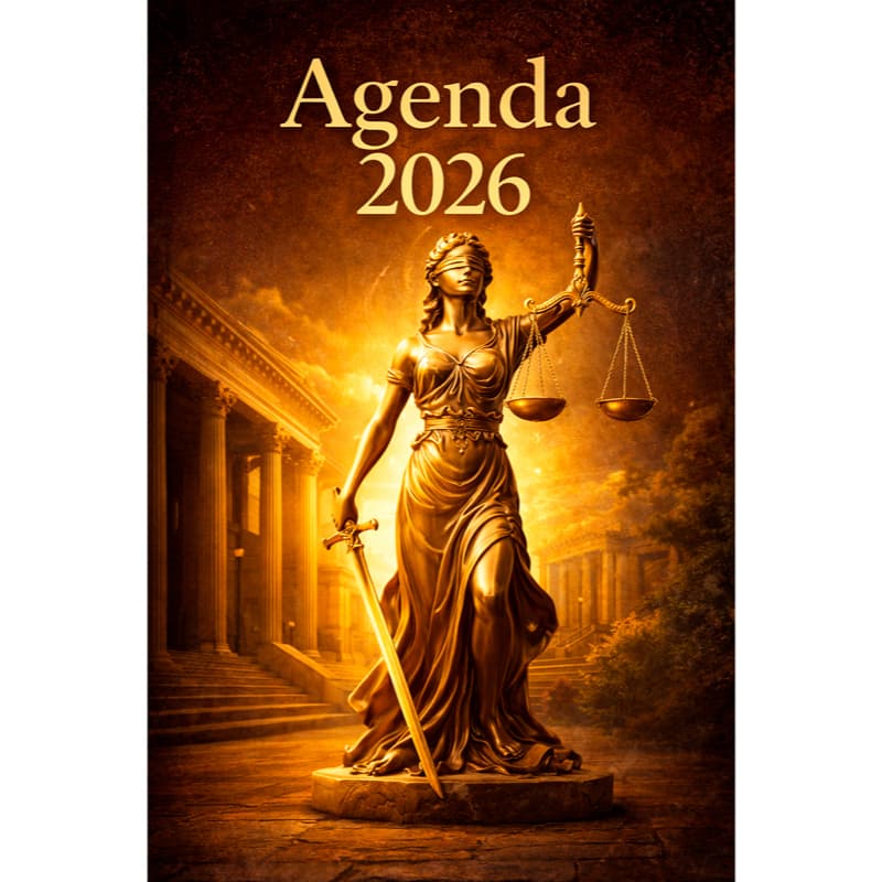 Agenda Jurídica 2026 Personalizável modelo Premium
