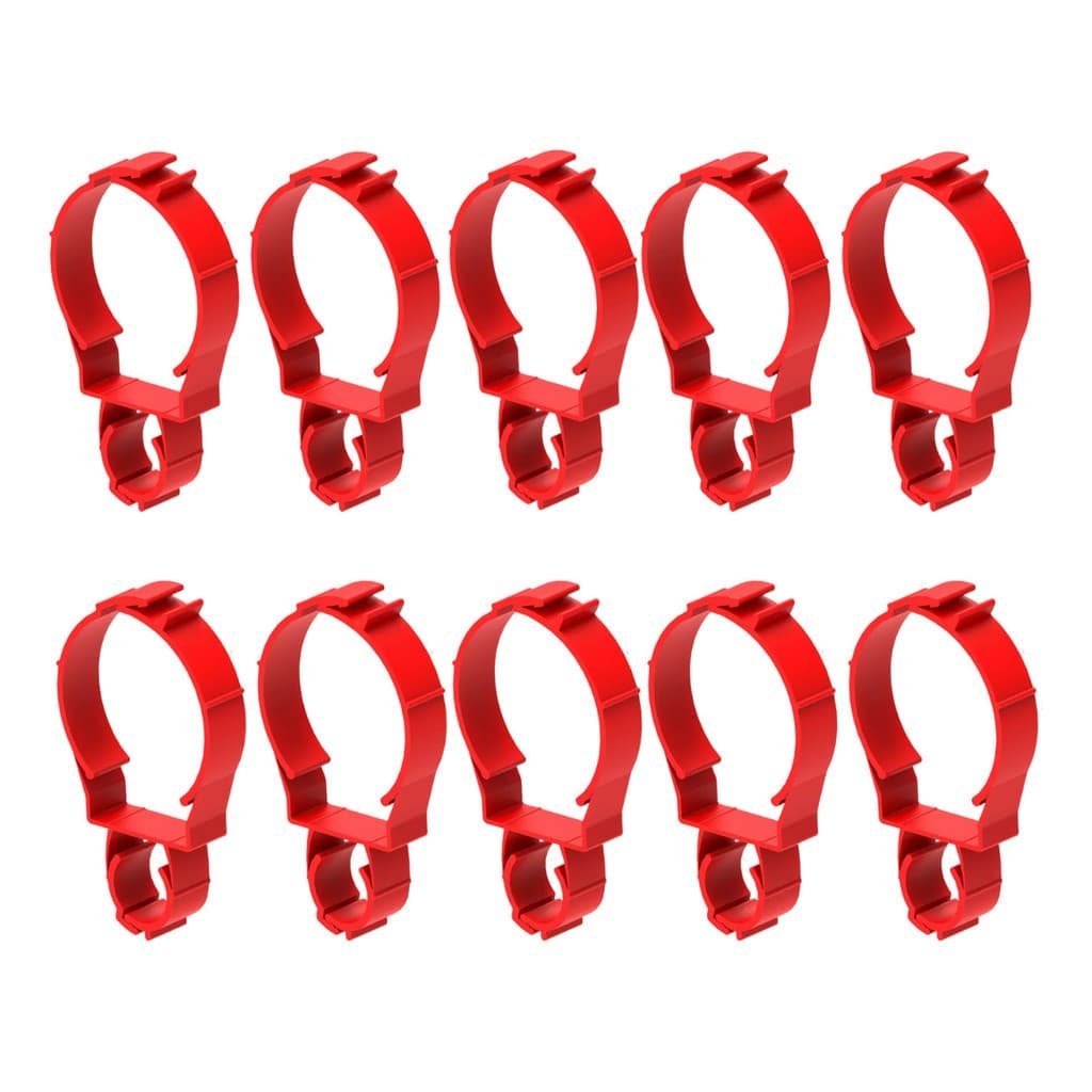 KIT COM 10 Abraçadeira Dupla Pvc P Fixar Conduite 3/4 2 1/2 Polegada