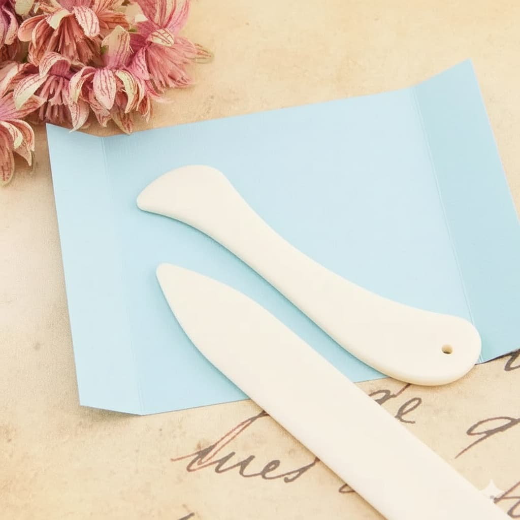 Kit Dobradeira E Vincadeira De Papel Para Cartonagem Scrapbook Convite