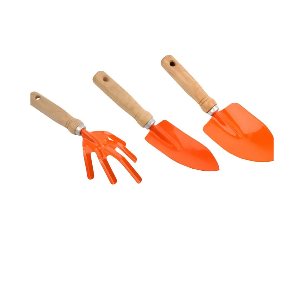 Kit De Jardinagem Ajax - Conjunto 3 Peças Laranja