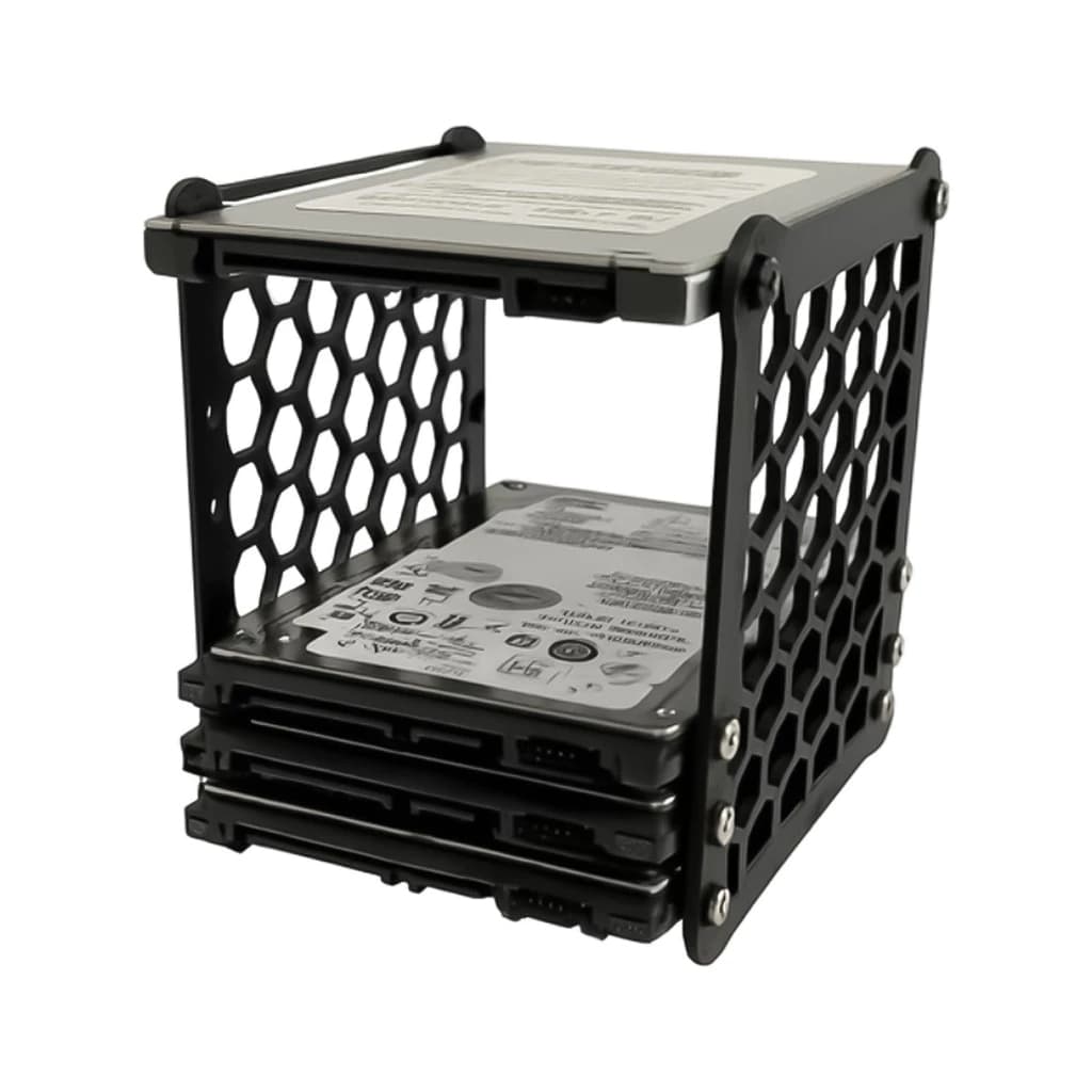 Suporte Rack Vertical até 8 HDs ou SSDs 2.5 Caddy pc computador