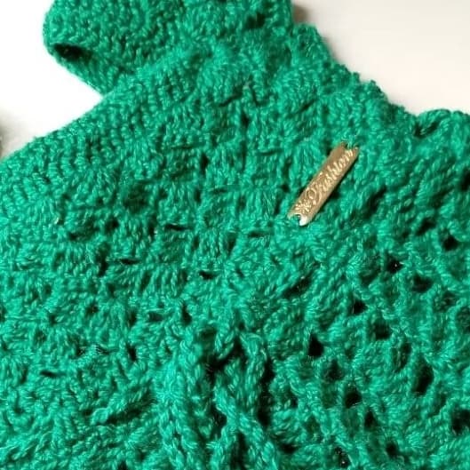 VESTIDO DE BEBÊ DE CROCHÊ de 1 a 9 meses100%algodao
