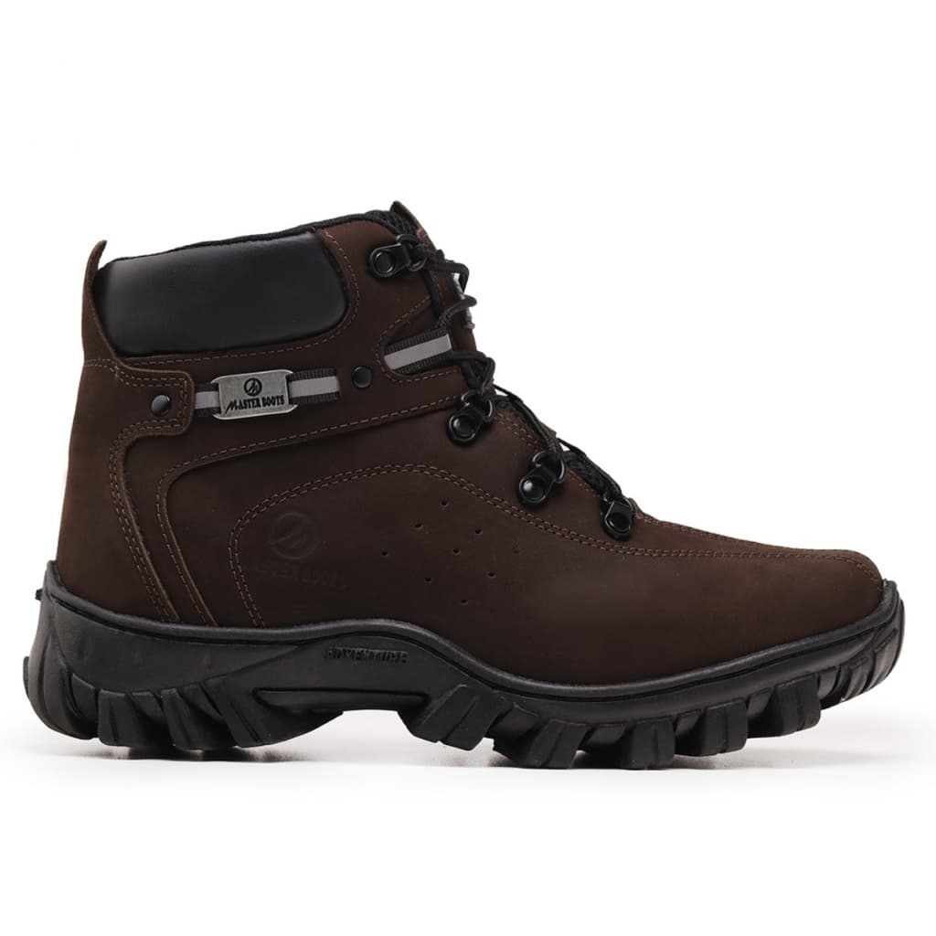 Bota Coturno 2113 MasterBoots Couro Com CA Unissex Para Trabalho