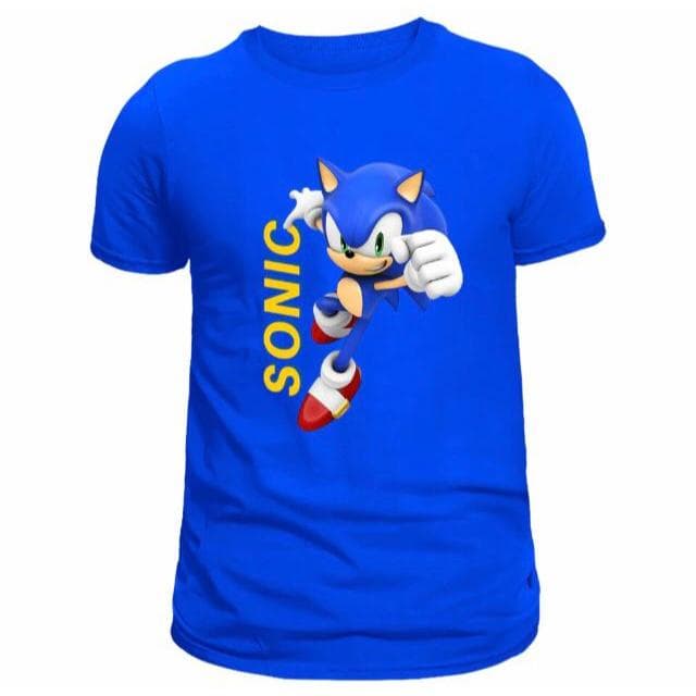 Camiseta Sonic Knuckles Tails Shadow Camisa Infantil Juvenil Adulto