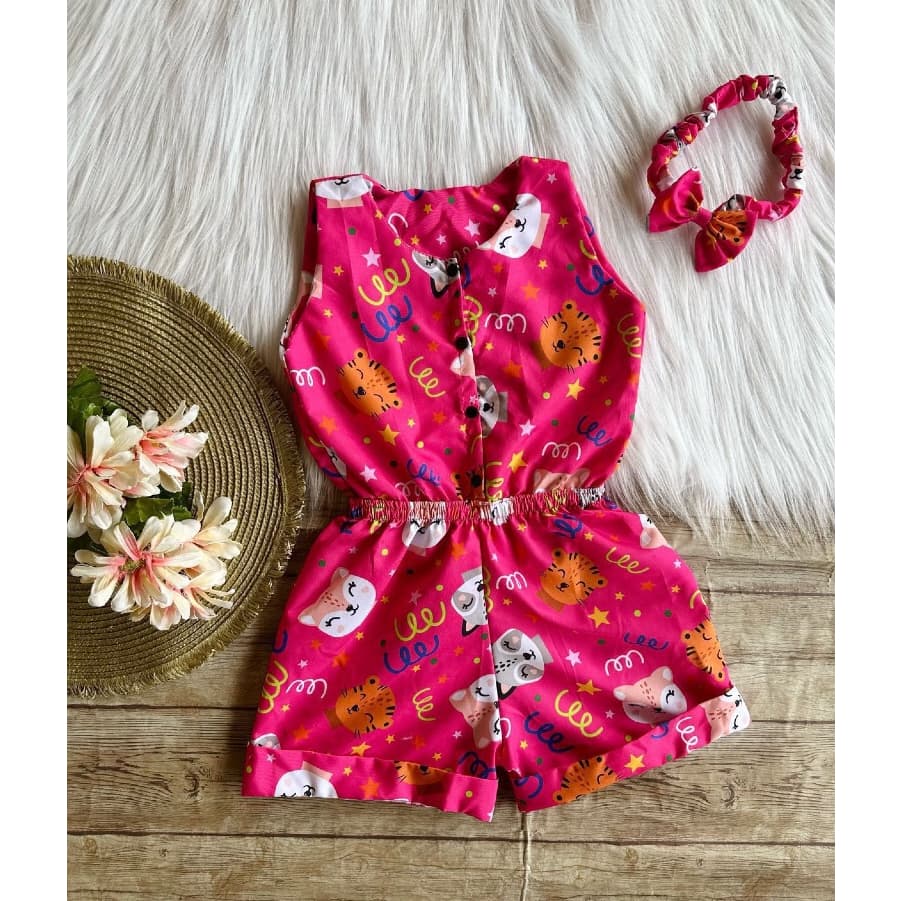 Roupa de Criança Menina | Macaquinho Infantil Bolofofos (2, 3, 4 anos)