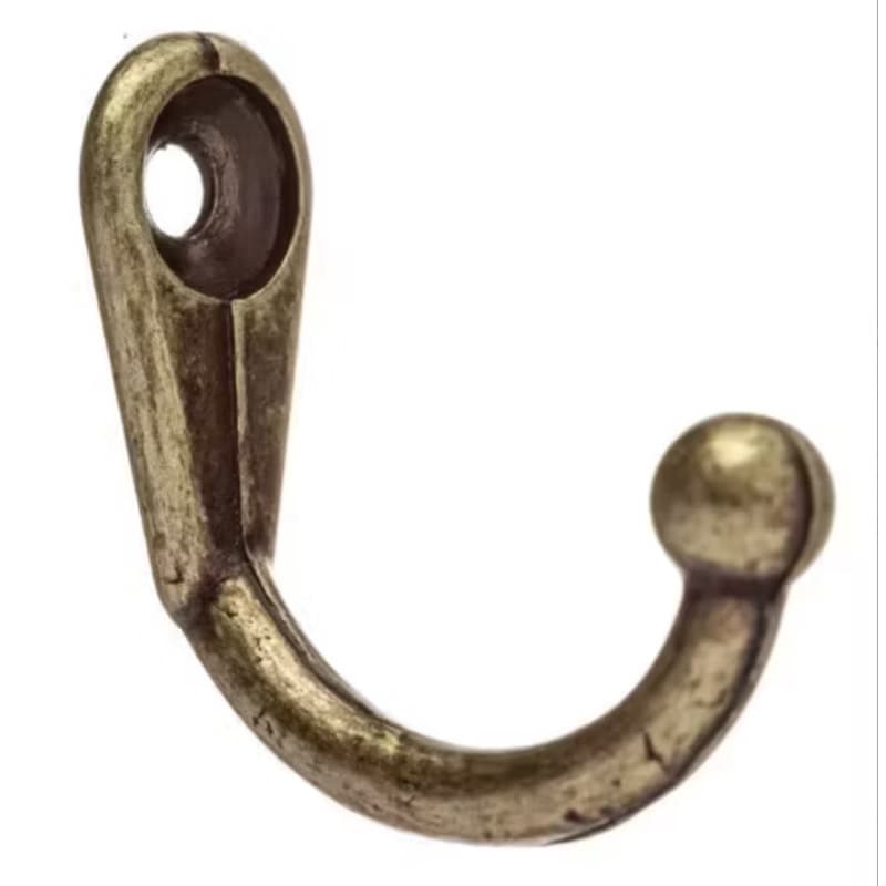 Ganchos Pequenos Porta Chaves Metal Decoração Mdf 1 Peças + Parafusos