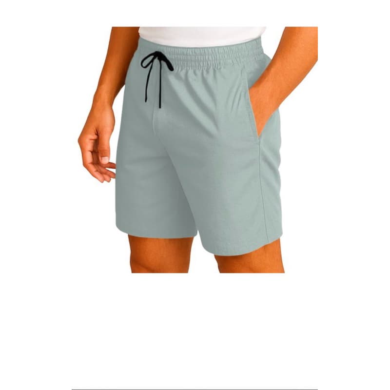 Short  Moda Praia Treino Corrida  Academia Mauricinho Tactel Leve  cinza Liso