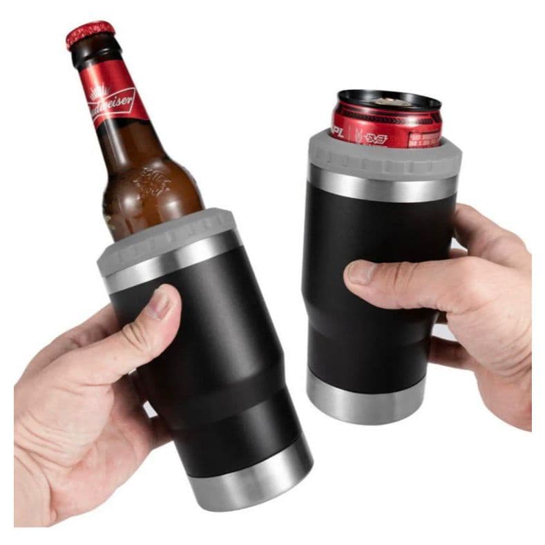 Copo Térmico Para Long Neck Com Tampa e Abridor 420Ml Porta Lata/Long Neck Exclusividade Moderno