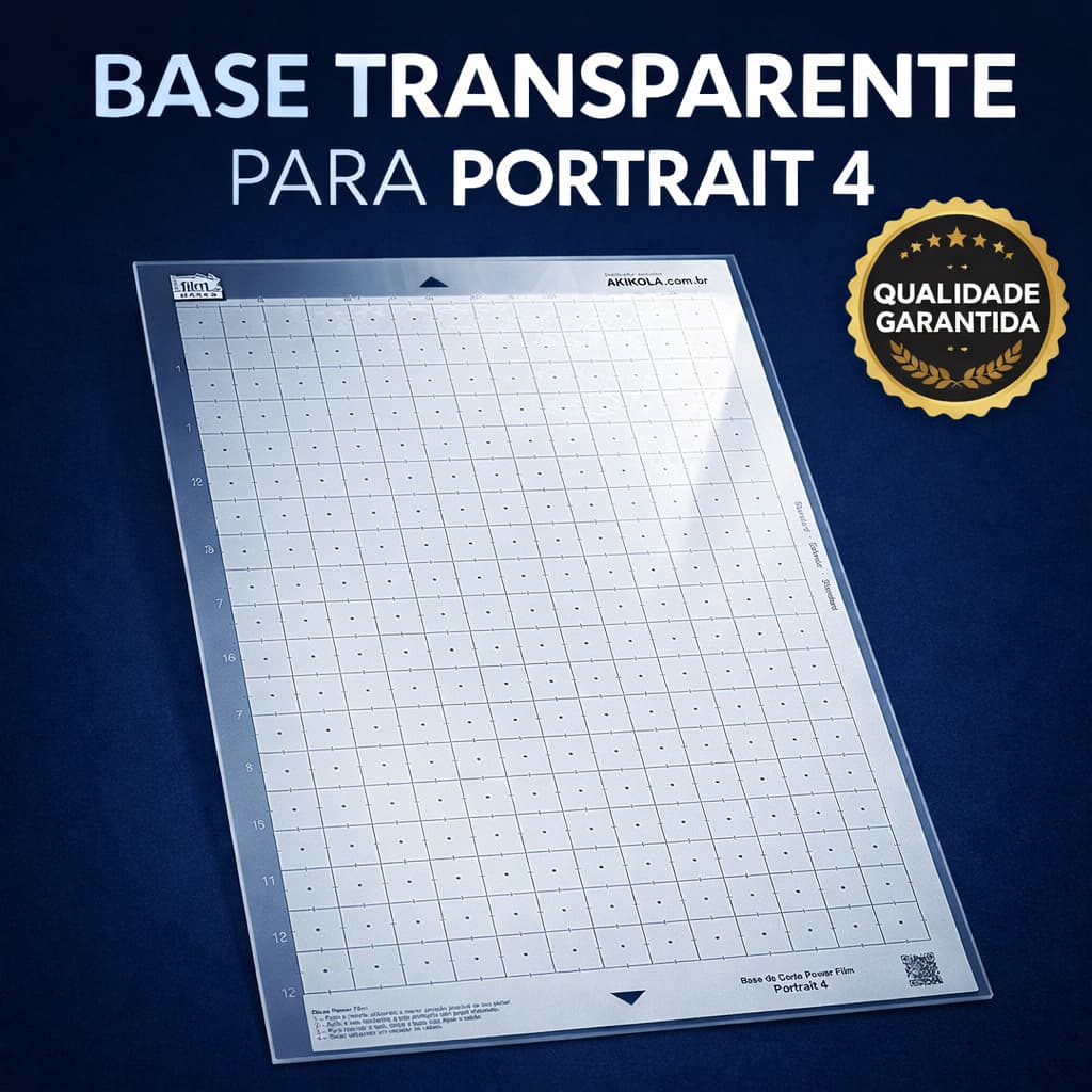 Base De Corte Portrait 4 Transparente + 1 Cola 50g