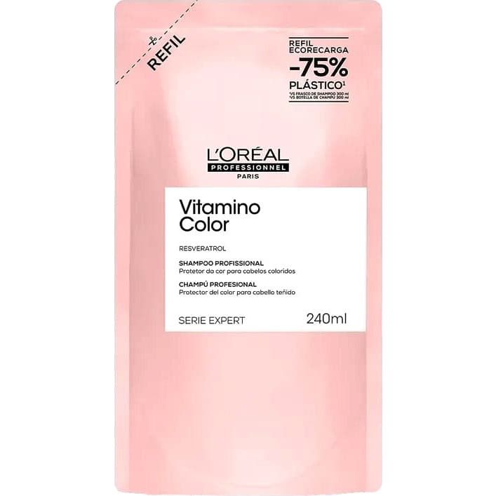 Shampoo Refil VITAMINO COLOR 240ml Loreal Profissional Resveratrol
