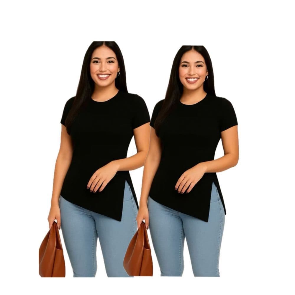 Kit 2 Blusa Feminina 100% Algodão - Promoção