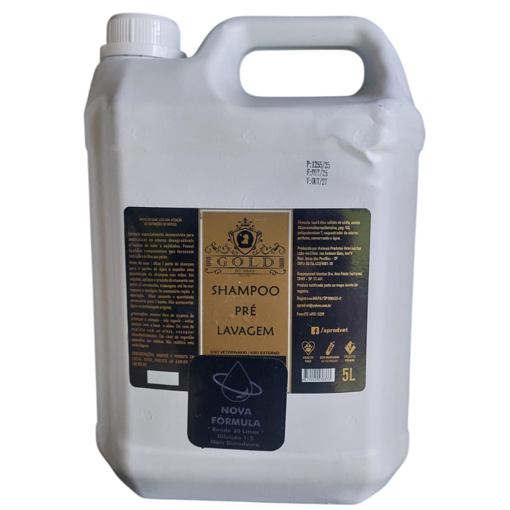 Shampoo Pré Lavagem Gold Pet Family