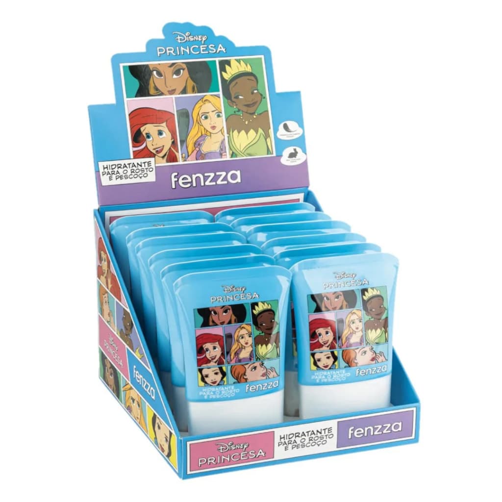 Box Hidratante Rosto e Pescoço Princesas 12un - FENZZA