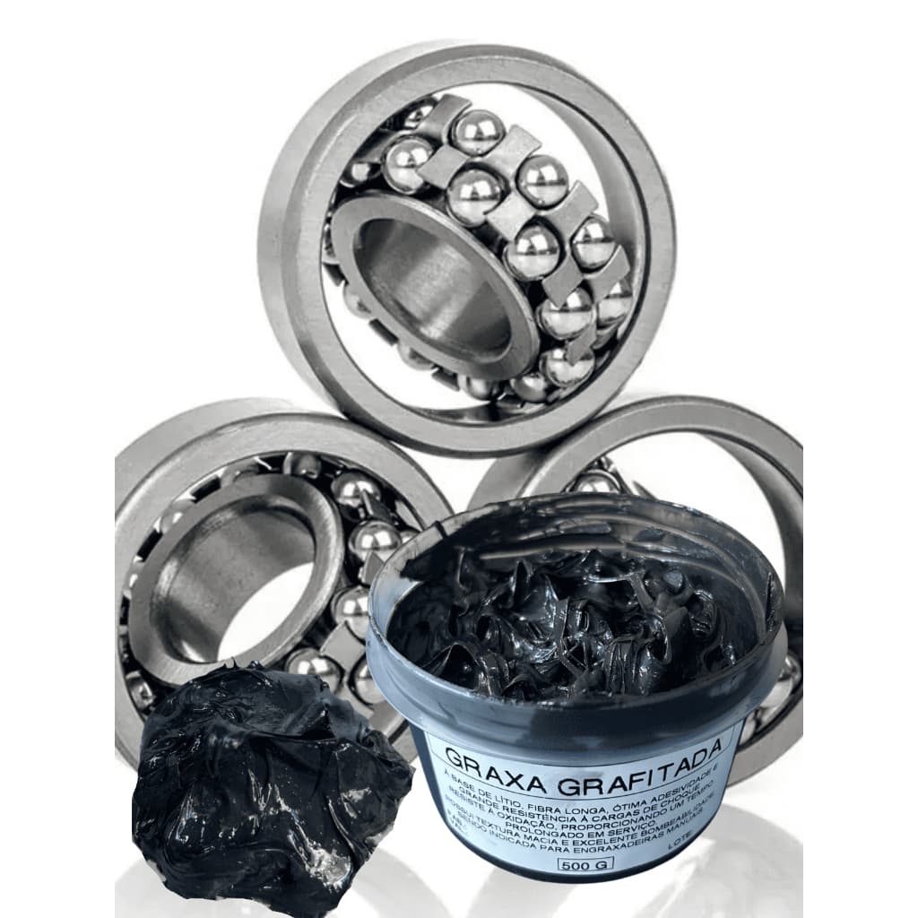 GRAXA GRAFITADA BASE LITIO PROFISSIONAL LUBRIFICAÇAO PORTA DE AÇO MULTIFUNCIONAL 500G
