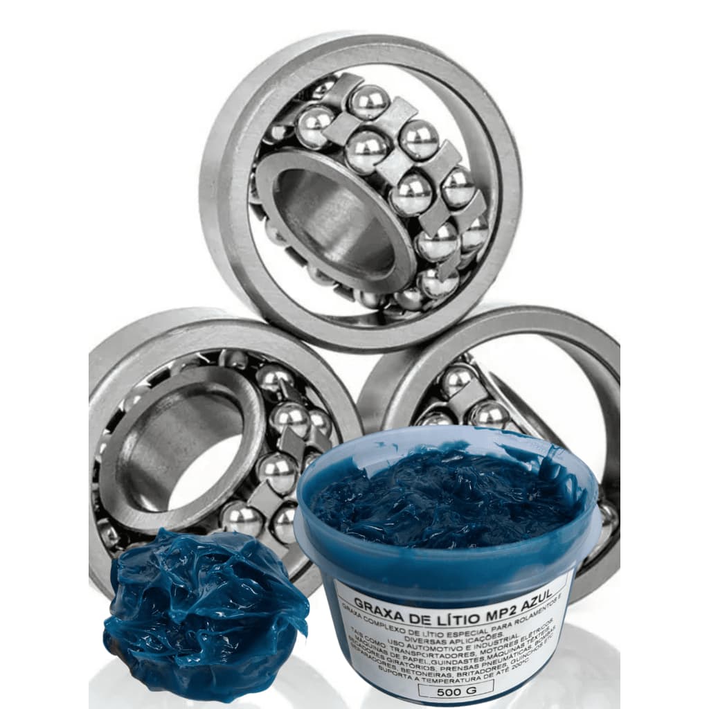 GRAXA MP2 DE LITIO AZUL PARA ROLAMENTOS E MANCAIS MULTIUSO 500G