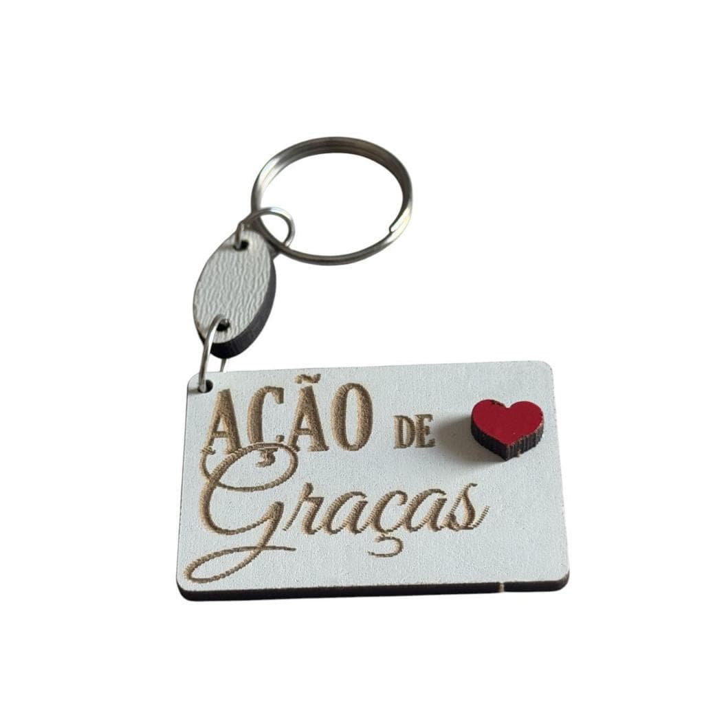 Kit 50 Chaveiros Mdf Lembrancinha Ação De Graças Igreja