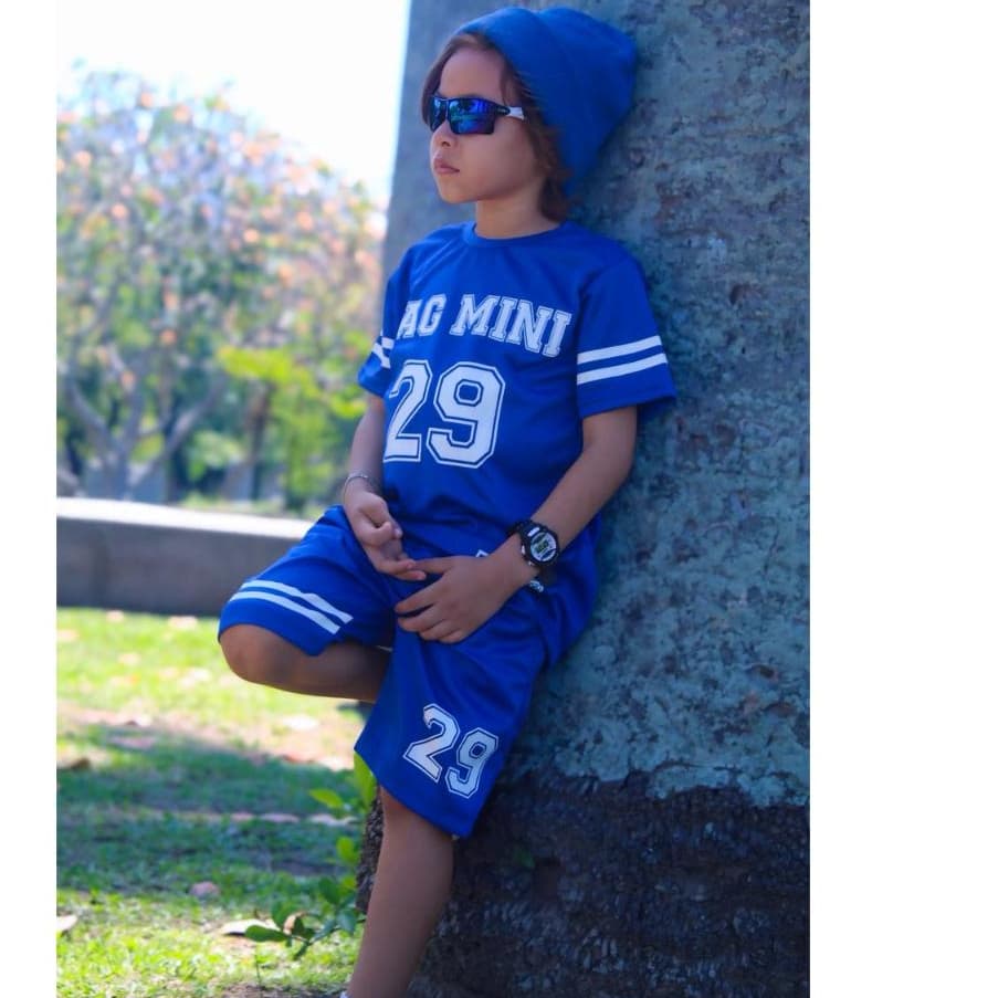Conjunto Infantil Masculino Esporte Tag Mini Camiseta + Bermuda