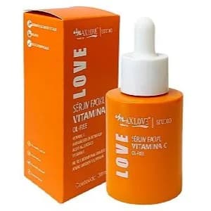 Sérum Facial Vitamina C 10 em 1 Max Love Studio – Pele Iluminada, Uniforme e Hidratada
