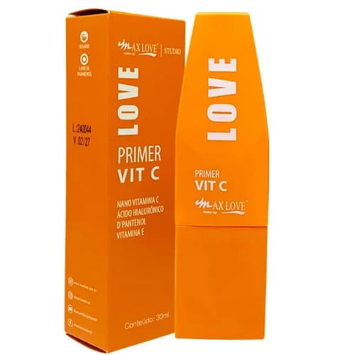 Primer Vitamina C Max Love Studio | Ilumina, Hidrata e Prolonga a Maquiagem - Primer Vit C Skin care