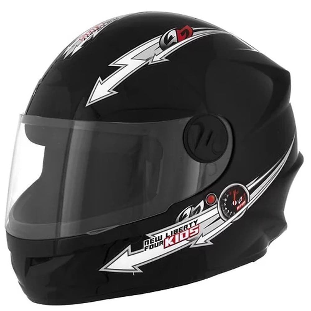 CAPACETE CRIANÇA LIBERTY FOUR KIDS (PRETO) (54)