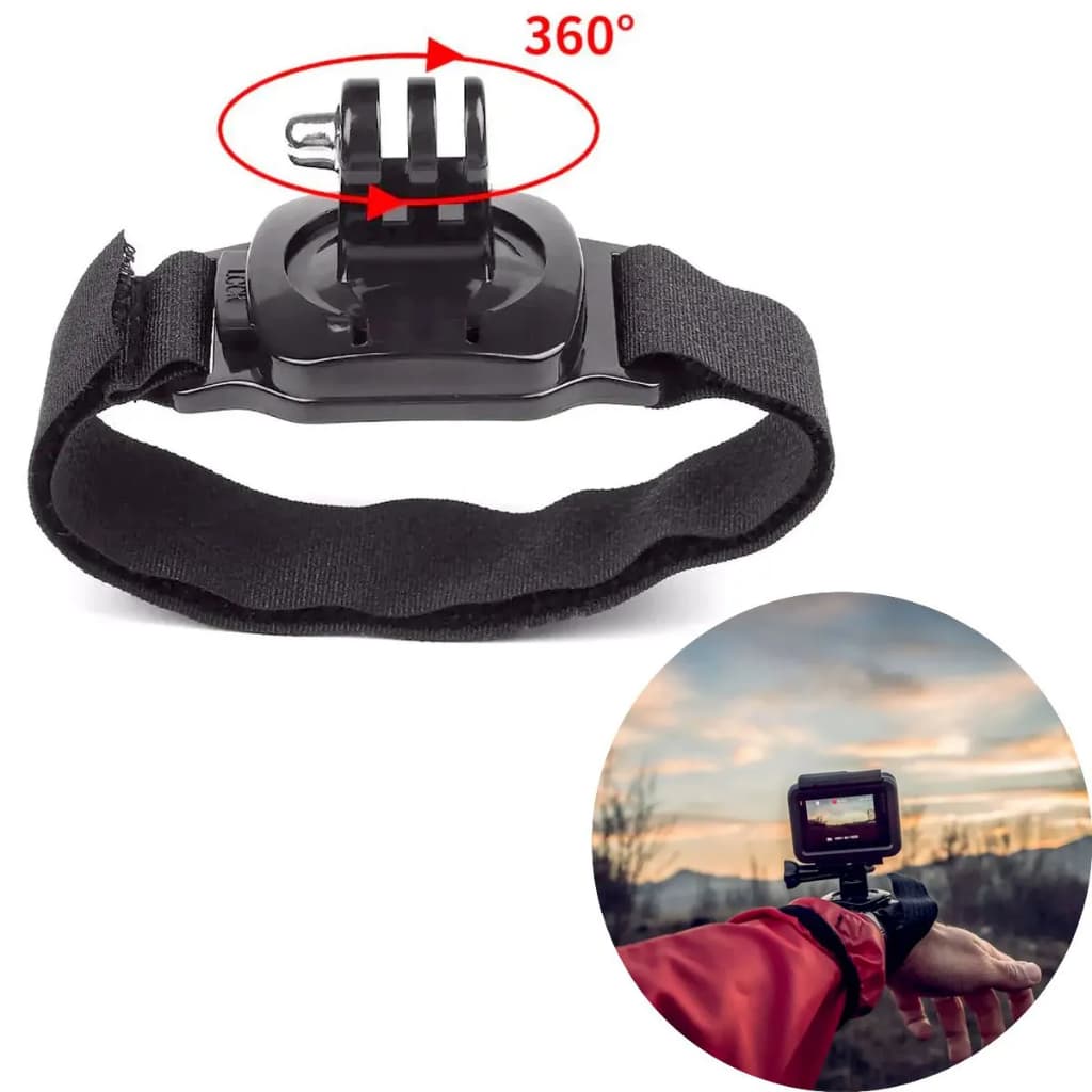 Suporte Punho/Pulso 360graus Câmeras GoPro SJCam Xiaomi