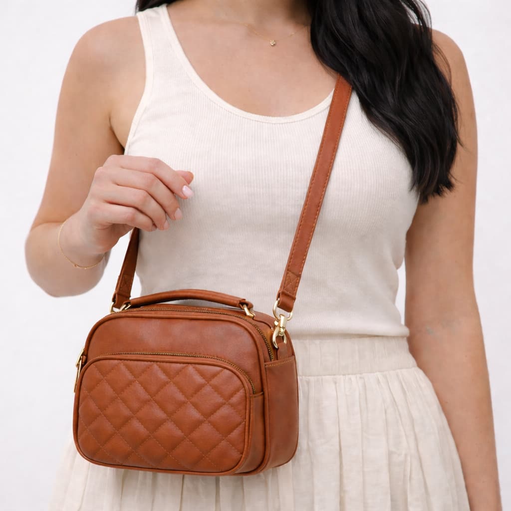 Bolsa Feminina Transversal Pequena Tira Colo Ombro com Alça de Mão Star Shop