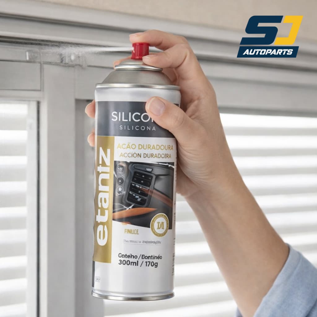 Silicone Automotivo Spray Etaniz Perfumado Lavanda Painel de Veículos Canaleta de Vidros 300ML 170G
