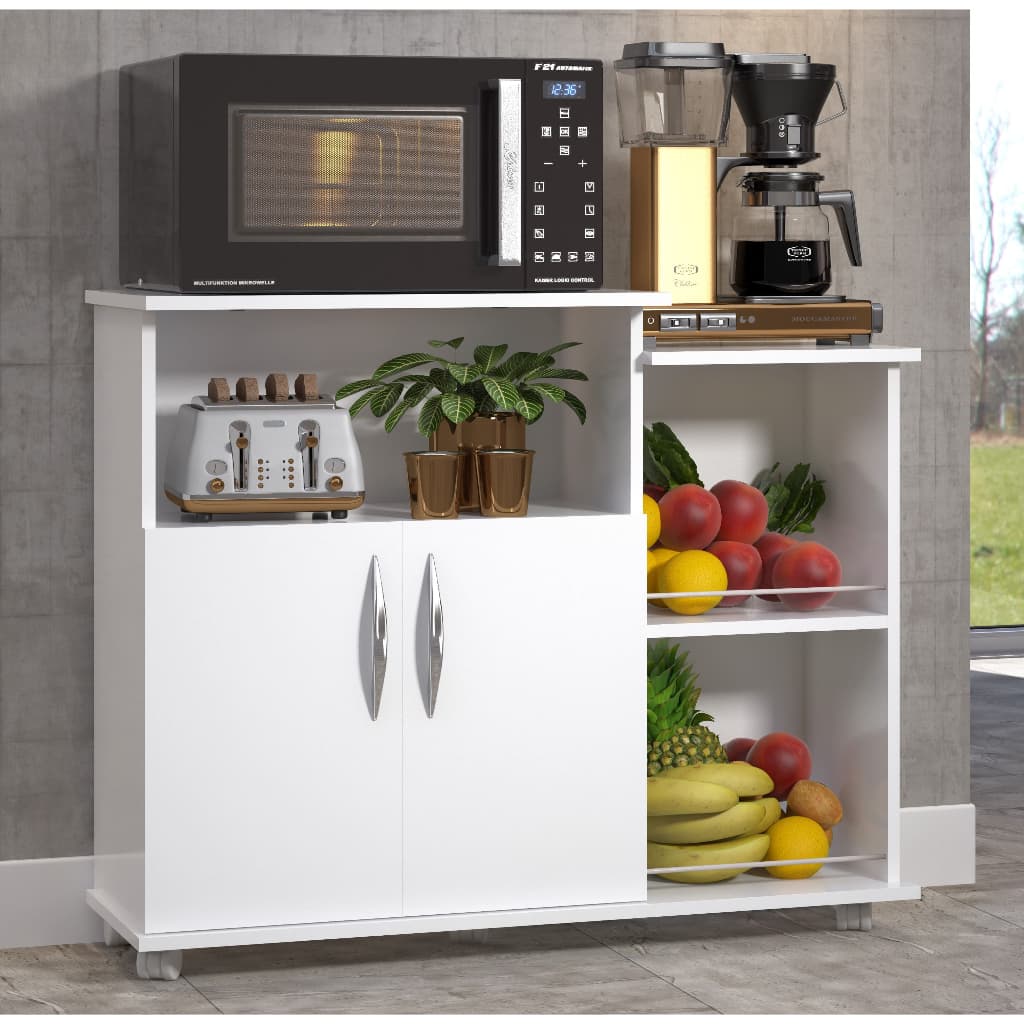 Fruteira Armário para Cozinha com Espaço para Micro-ondas