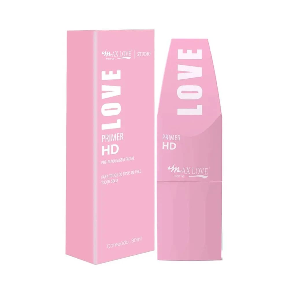 Primer HD Max Love Studio | Efeito Liso, Suaviza Poros e Prolonga a Maquiagem